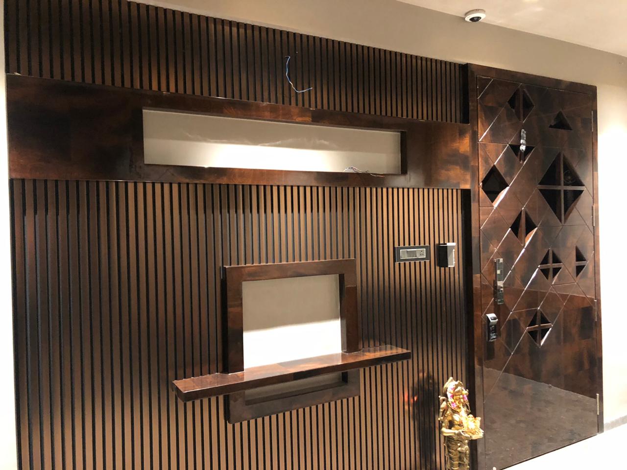  Alpine Agencies - Wpc Louvers Charcoal Panel